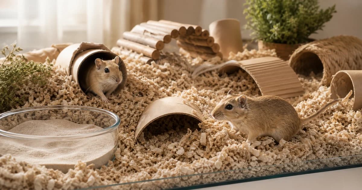 Gerbil Yaşam Alanı: Kum Banyosu, Kazma ve Sosyal Düzen