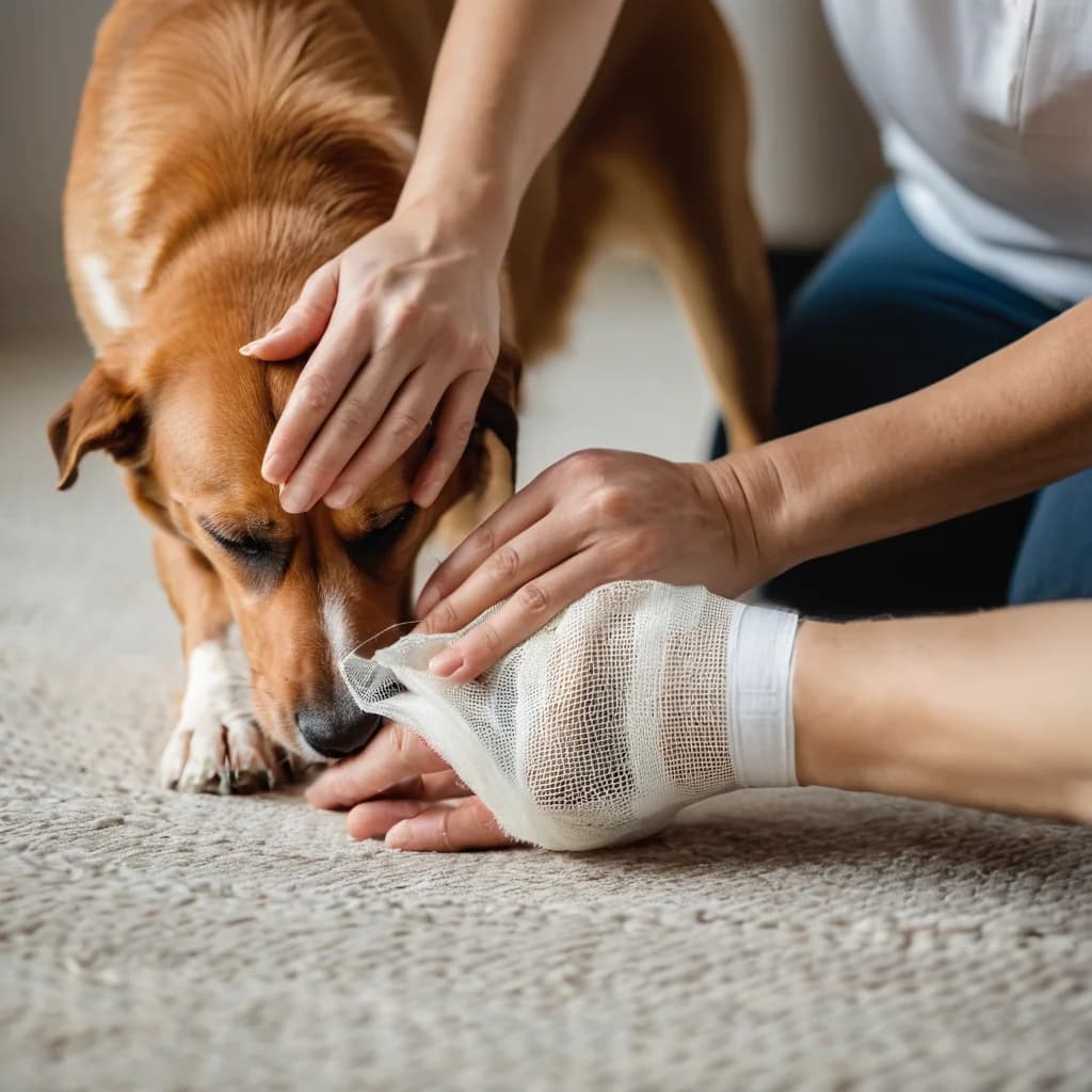 Pet Kanama Acil: Bası + Yara Temizliği + Sargı
